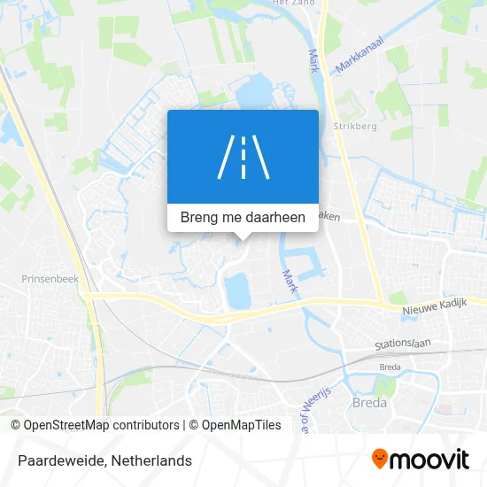 Paardeweide kaart