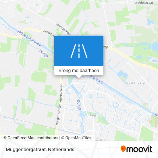 Muggenbergstraat kaart