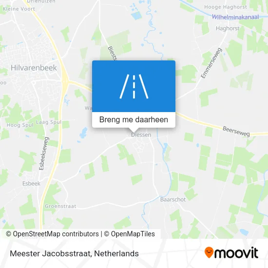 Meester Jacobsstraat kaart