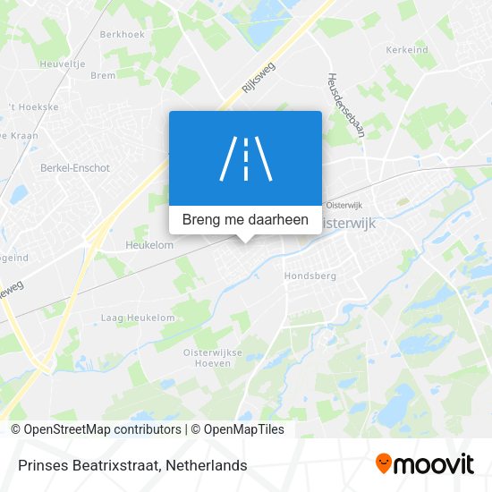 Prinses Beatrixstraat kaart