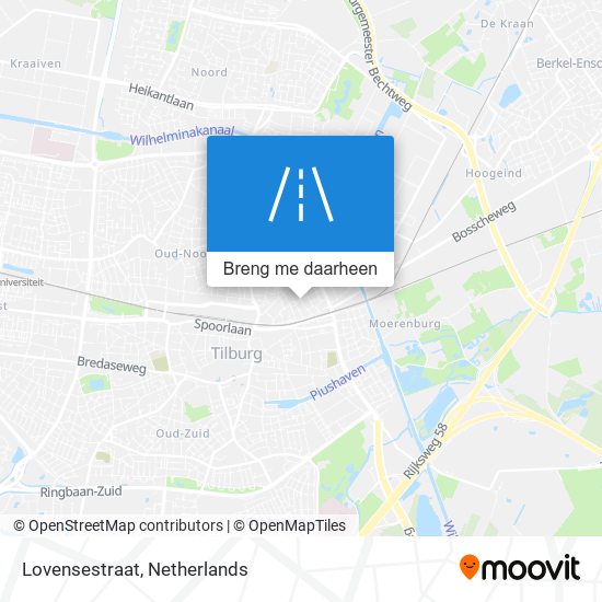 Lovensestraat kaart