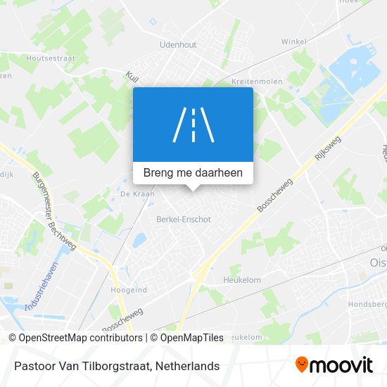 Pastoor Van Tilborgstraat kaart