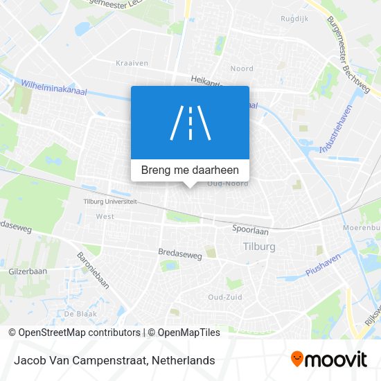 Jacob Van Campenstraat kaart