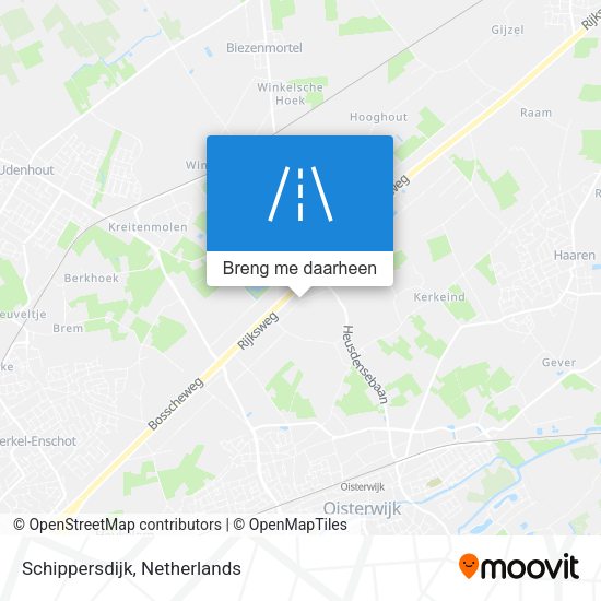 Schippersdijk kaart