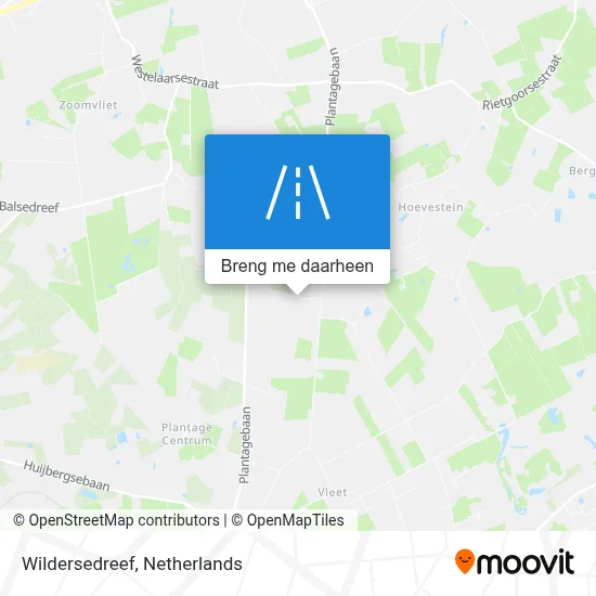 Wildersedreef kaart