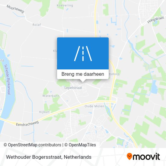 Wethouder Bogersstraat kaart