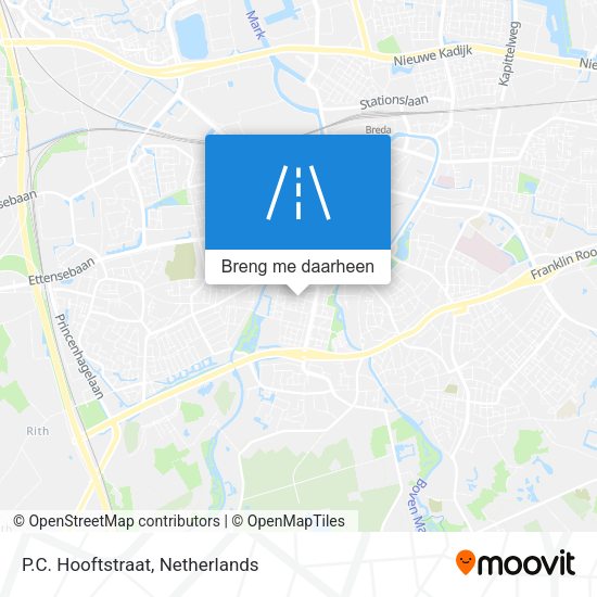 P.C. Hooftstraat kaart