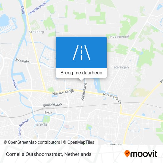 Cornelis Outshoornstraat kaart