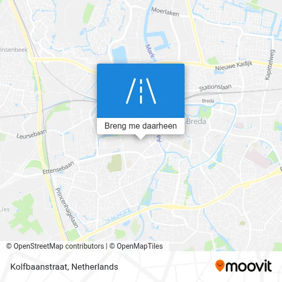 Kolfbaanstraat kaart