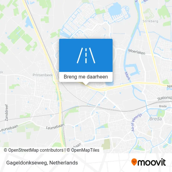 Gageldonkseweg kaart
