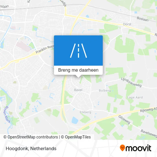 Hoogdonk kaart