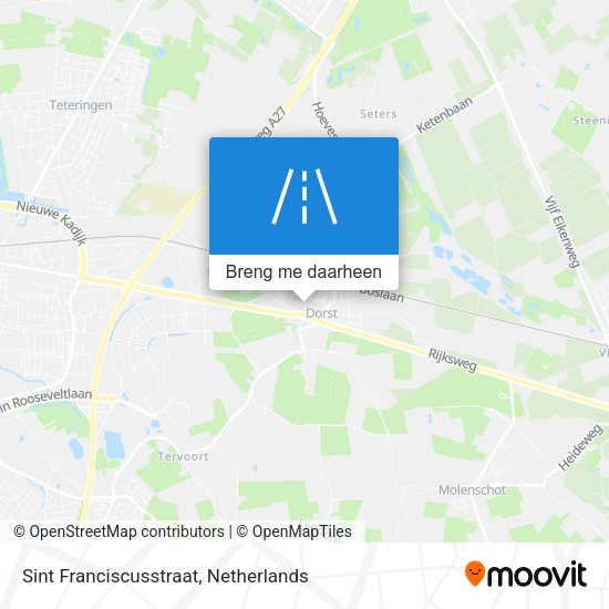 Sint Franciscusstraat kaart