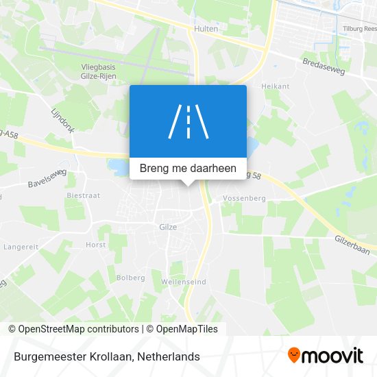 Burgemeester Krollaan kaart