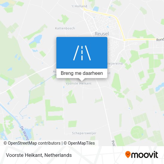 Voorste Heikant kaart