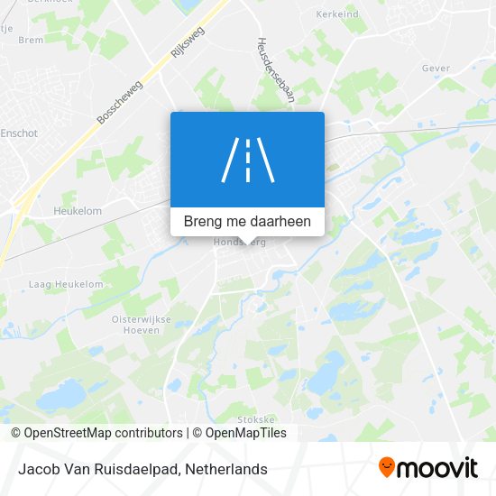 Jacob Van Ruisdaelpad kaart