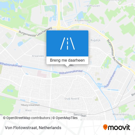 Von Flotowstraat kaart