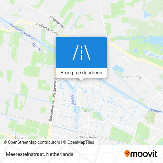 Meeresteinstraat kaart