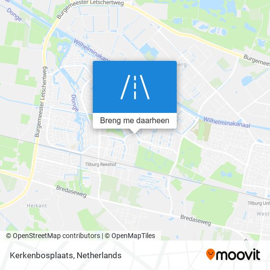 Kerkenbosplaats kaart