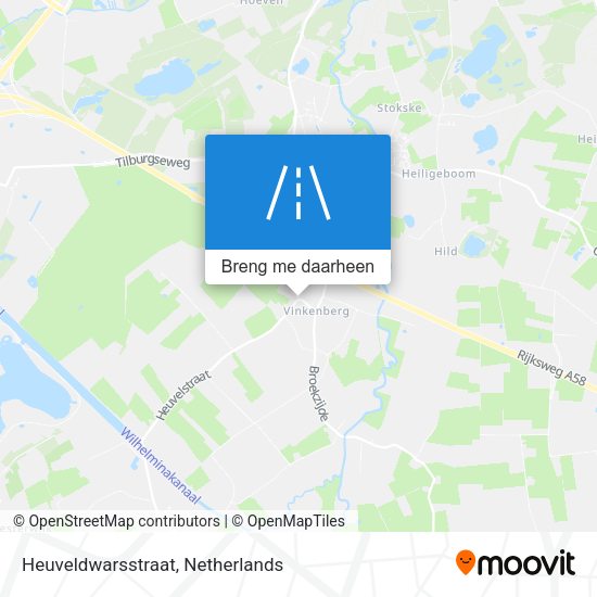 Heuveldwarsstraat kaart