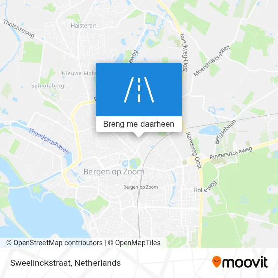 Sweelinckstraat kaart