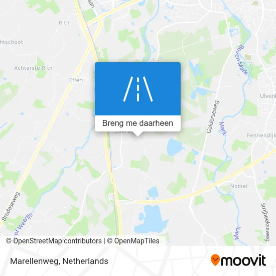 Marellenweg kaart