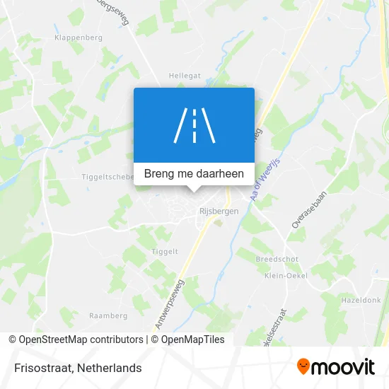 Frisostraat kaart