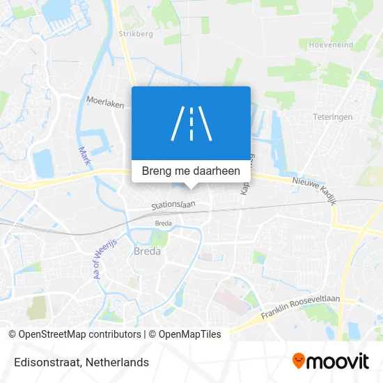Edisonstraat kaart