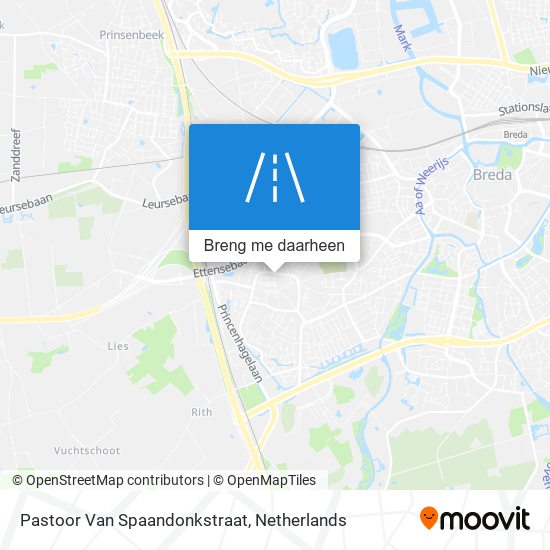 Pastoor Van Spaandonkstraat kaart