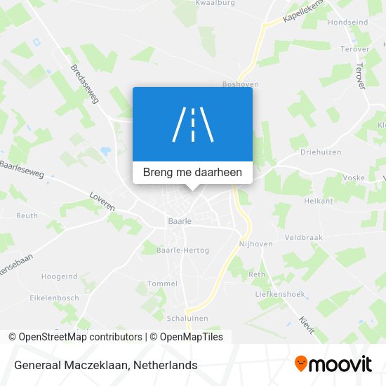 Generaal Maczeklaan kaart