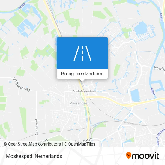 Moskespad kaart