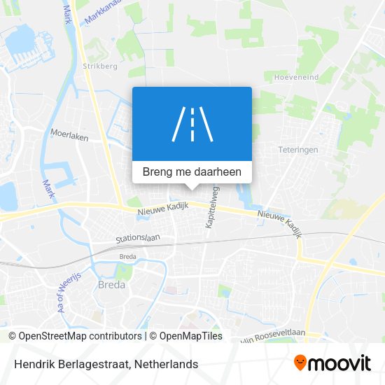 Hendrik Berlagestraat kaart