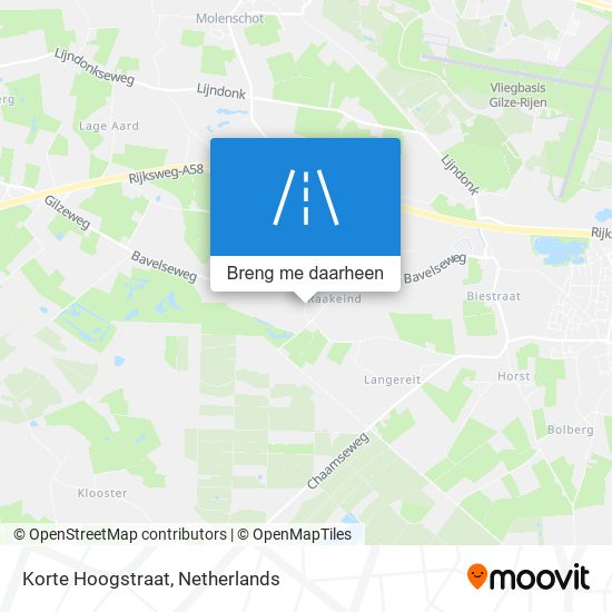 Korte Hoogstraat kaart