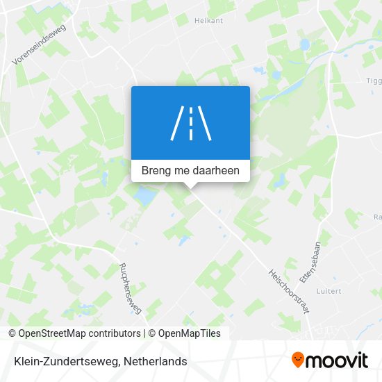 Klein-Zundertseweg kaart