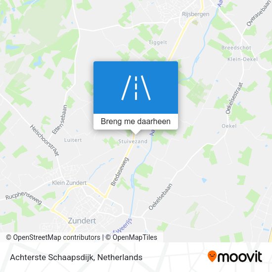 Achterste Schaapsdijk kaart