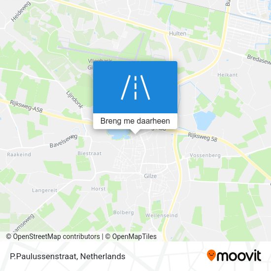 P.Paulussenstraat kaart
