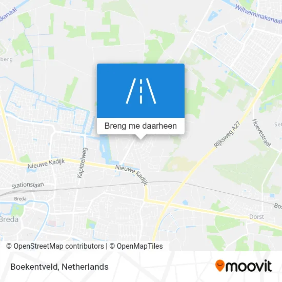Boekentveld kaart