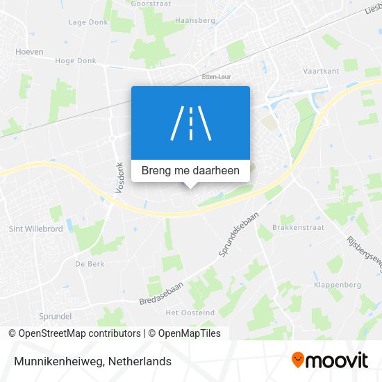 Munnikenheiweg kaart