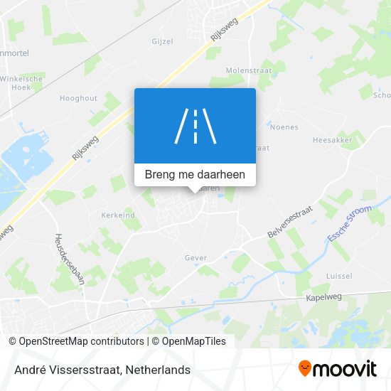 André Vissersstraat kaart
