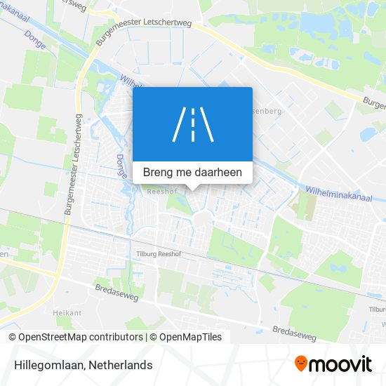 Hillegomlaan kaart