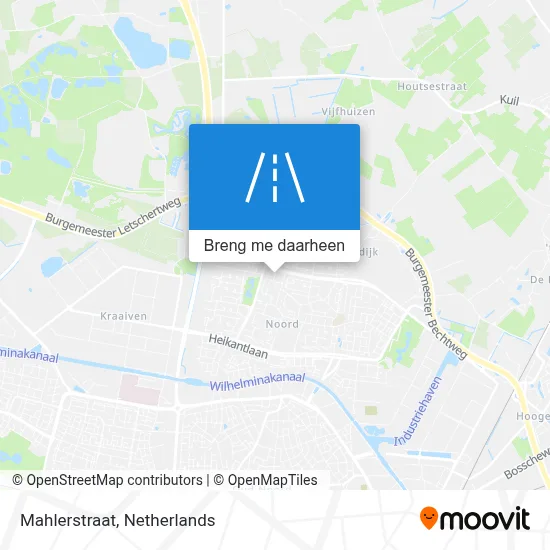 Mahlerstraat kaart