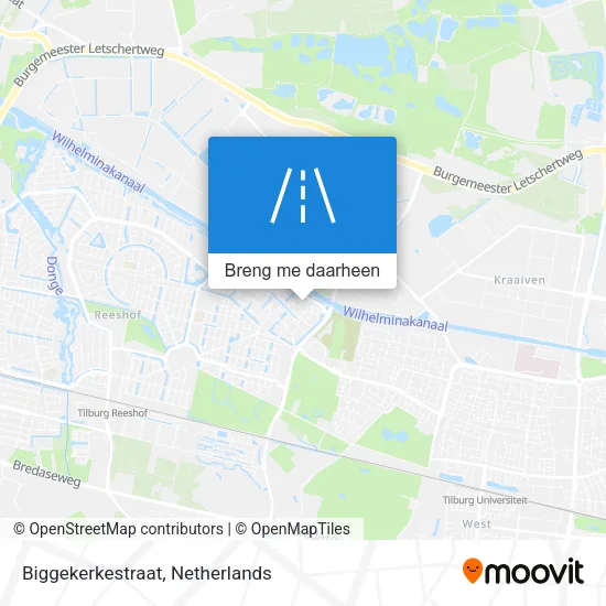 Biggekerkestraat kaart