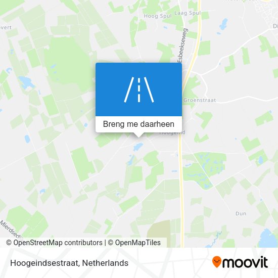 Hoogeindsestraat kaart