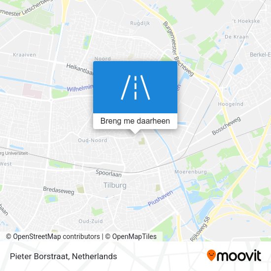 Pieter Borstraat kaart