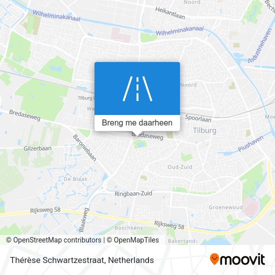 Thérèse Schwartzestraat kaart