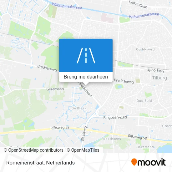 Romeinenstraat kaart