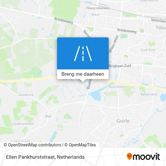 Ellen Pankhurststraat kaart