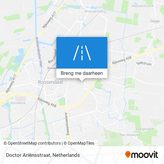 Doctor Ariënsstraat kaart