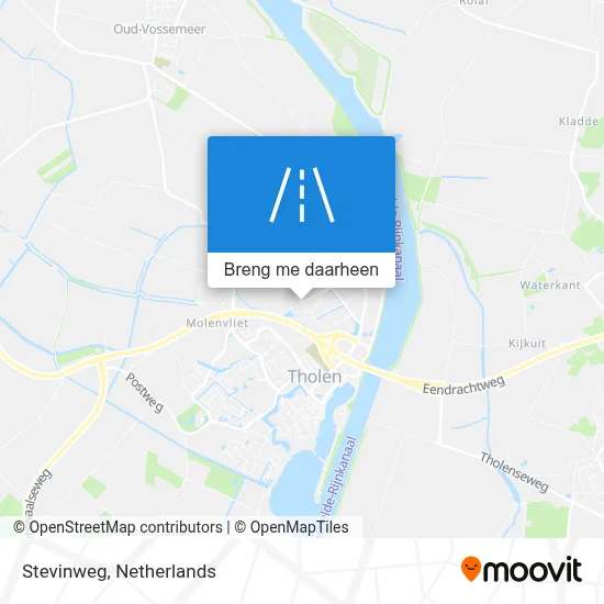 Stevinweg kaart
