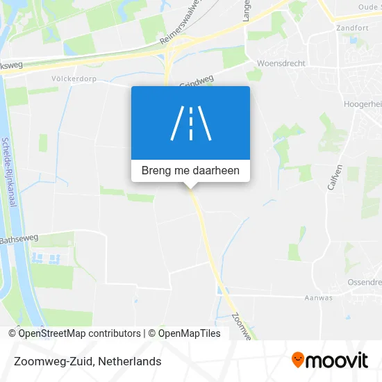 Zoomweg-Zuid kaart