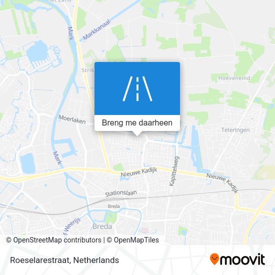Roeselarestraat kaart